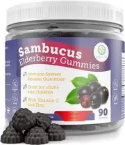 Elderberry Gummies for Kids & Adults - Sambucus Immune System Booster(90 Gummie)