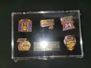 LAKERS Kobe Bryant-O'Neal 2000 NBA CHAMPION Lapel Hat Pin Set Limited Ed.