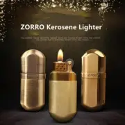 ZORRO Fine Carving Wheel Kerosene Lighter Retro Trench Lighters Gifts Collection