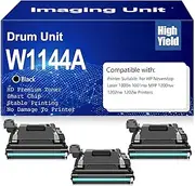 W1144A Compatible Drum Unit 144A W1144A Imaging Unit High Yield Drum Unit for HP Neverstop Laser 1000n 1001nw MFP 1200nw 1202nw 1202w Printers 20000 Pages,W1144A Black-3PC