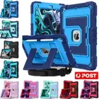 For iPad 9th 8th 7th Gen 10.2 Case Kids Heavy Duty Shockproof Stand Strap Cover