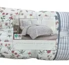 Bloom Reversible Floral Multicolor Soft Cloud Like Gauze Queen Quilt Set 90”x90”