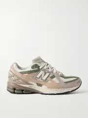 [New Balance] New Balance - 1906 Rubber, Leather And Shell-trimmed Mesh Sneakers - Beige - US8 US 8 Neutrals