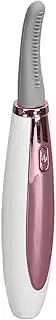 Heated Lashes Curler, Portable Adjustable Temp Electric Eyelash Curlers with Non Stick Silicone Brush, Safe Eyelashes Curlers for Makeup, Long Lasting
