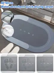Absorbent Bath Mat Quick Drying Carpet Modern Simple Non-slip Floor Mats Home