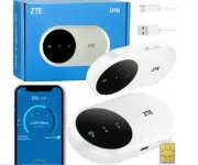 Portable ZTE U10 Mobile Modem Router with SIM Slot 4G LTE WiFi Hotspot Device