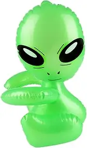 32cm Green Inflatable Martian Baby Alien Prop Toy Decoration