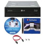 LG WH16NS46 16X Internal Blu-ray Writer Drive + CyberLink Software +50GB M-Disc