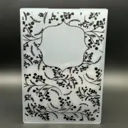 Plastic Embossing Folder Template Christmas Element Border1 Texture 5X7 Inch for