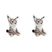 2x Charlie Bears Cuddle Cub Lynx Kids/Children/Baby Plush Soft Fun Play Toy 0m+