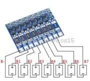 NEW 7S 4.2V 29.4V Li-ion Board 18650 BMS Balance PCB Battery Protection