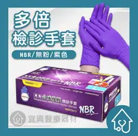 在飛比找樂天市場購物網優惠-PROTOS 多倍 NBR 無粉合成橡膠檢診手套 100入/