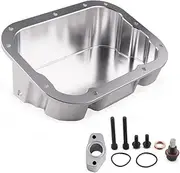 Engine Oil Pan for 09-Onnissan R35 GT-R VR38 CBA DBA LHD&RHD Wet Sump Oil Pickup Extension 1.5Oil Capacity LCA015,Silver