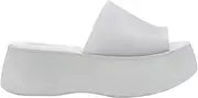 [Melissa] Becky Platform Slides for Women - Cushioned and Comfortable Chunky Platform Slip-On Sandals with Jelly Upper and Open Toe Design, Vegan
