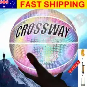 Size 7 Holographic Glowing Reflective Basketball Light Up Glow in The Dark AU