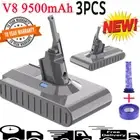 9500mAh Sony Cell Battery Set For Dyson V8 SV10 Absolute 215681 Animal W/Filters