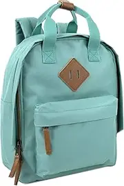 [MADISON & DAKOTA] Canvas Mini Backpack for Everyday & Day Pack Rucksack in Solid Color Blocks