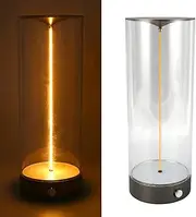 Modern Minimalist Table Lamp, Bedside Table Lamp, Touch Dimmable Table Lamp with Breathing Effect, Cordless LED Nightstand Lamp, Rechargeable Night Lights for Bedroom, Nursery (L)