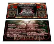Stern Led Zeppelin Pinball Custom Apron Instruction Cards