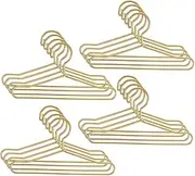 JECOMPRIS 25pcs Mini Doll Clothes Hangers Sturdy Iron Doll Hangers Design for Homes Schools Kindergartens for Creative Play Display