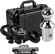YzusGomumu 60618 Gooseneck Hitch Ball Puck System Gooseneck Hitch Kit with Box 30K 2-5/16-In Ball Compatible with 2013-2023 Ram 2500 3500