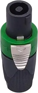 CCWUTQF 4 Pole Male Plug Audio Speaker Powercon Connector(Green)
