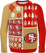 Forever Collectibles FOCO NFL Busy Block Ugly Sweater