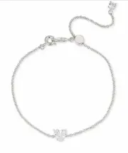 $55 Eliot Danori Slider Bracelet Cubic Zirconia Heart Silver Tone J1tt