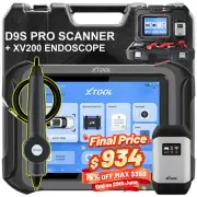 XTOOL D9S PRO Auto Full Diagnostic Tool Bidirectional Topology OBD2 Scanner FCA
