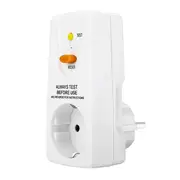 16A Gfci Leakage Protection Plug Rcd Socket Home Circuit Breaker Cutout Switch Safety Personal Protection Plug EU Plug White