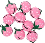 Elegant Strawberry Bell Charms for Bracelet Backpack Pendant Diy Craft Charm