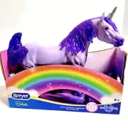 Breyer Paddock Pals "Celeste" Toy Horse 2023 Lavender Unicorn in Paddock Package