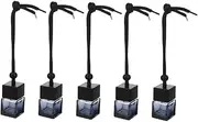 GREENADSCAPE 5Pcs Car Freshener Bottle Refillable Hanging Diffuser for Vehicle Elegant Design Car Fragrance Bottle and Compact Perfume Diffuser for Home and Office
