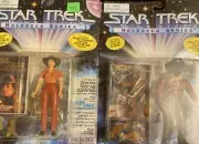 Star Trek Holodeck Series Durango And Sheriff Worf Action Figs. Vtg 1995