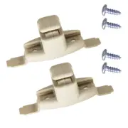 2pc Sun Visor Clips Holder Bracket Beige For Bmw 3 5 7 Series E46 E38 E39 X5 E53