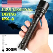 100000LM 5leds LED Diving Flashlight Scuba Dive Torch Professional Diver Light
