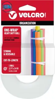 ONE-WRAP Bundling Ties – Reusable Fasteners for Keeping Cords and Cables Tidy –