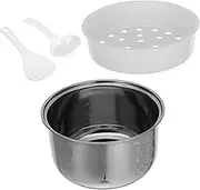 WEKADRIN Household Rice Cooker Inner Pot Replacement Pot Capacity Multi Purpose Accessory for Electric Cookers for Soup and Cake Cooking