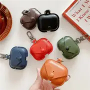 Leather Button Dustproof Protective Cover for For Apple AirPods 3rd Gen Case Gen