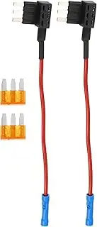 uxcell 1 Set Universal 2pcs Car Fuse Tap Add a Circuit Adapter 12V with 2pcs 5A Micro3 ATL Blade Type Fuse