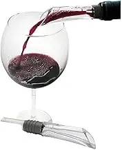 Vin Bouquet Bottle Aerator Wine Bottle Aerator, Clear/Gray, 13602
