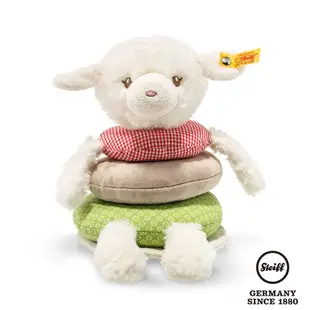 STEIFF德國金耳釦泰迪熊 - Happy Farm Lambaloo lamb 羊咩咩 手搖鈴遊戲組 (嬰幼兒手搖鈴)