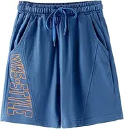 [FEESHOW] Kids Boys Active Athletic Performance Basketball Shorts with Pockets Running Jogger Short Pants