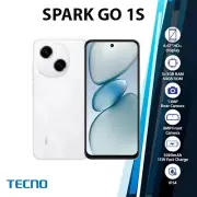 TECNO Spark Go 1s Android Cell Phone (White/3GB+64GB/Dual SIM/Unlocked/NEW)