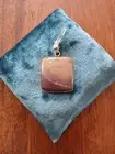 Square Lavender Jade Pendant - NWT