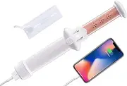 Cordless Hair Curler, Portable 2 in 1 Hair Straightener & Curler Mini Travel Ceramic Hair Curling Wand, 3 CM Barrel Curling Iron for Loose & Tight Curls -USB Charging & Rechargeable