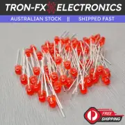 5/10/20/50PCS 3mm Red Flash Round LED Diffused Red Lens Flashing