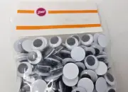 288 pc Zims 18mm Round Paste-On Glue-On Moving Wiggle Googly Plastic Eyes Crafts