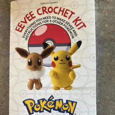 Pokémon Crochet Eevee Kit: materials to make Eevee and instructions No Box