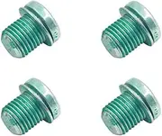 XYWHPGV 4pcs 19 x 20mm Green Magnetic Engine Oil Pan Drain Plug Bolt for Auto Car(c1d41 8f17b 3f281 d7b88 3d77a 86060